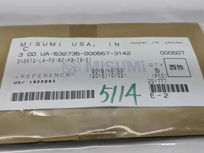 SXSNT2-L4-P2-B2-H3-T9-E1 | Misumi  Shouldered Small Diameter Locating Pin LOT OF 5 - New