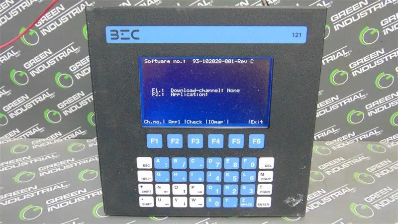 BEC Elektronik AS BUF-121-SIO-V2 Operator Interface BEC 121 Dual I/O Used