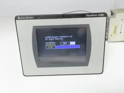 Allen Bradley 2711C-T6T PanelView C600 HMI Control Panel Ser A 24VDC