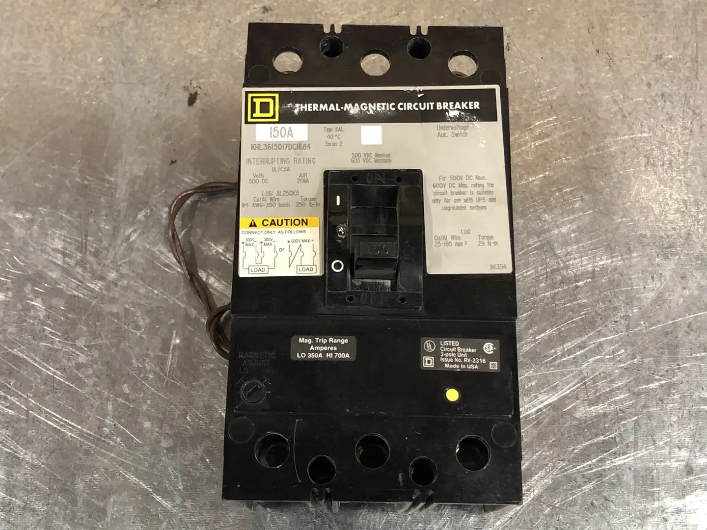 USED SQUARE D KHL3615017DC1684