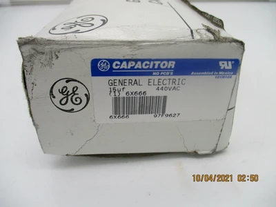 GE Component 97F627 New Capacitor (50/60 Hz, 440 Vac, 15uf)