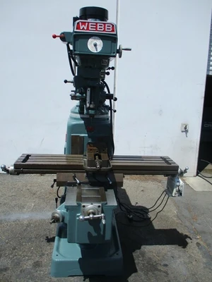 Webb Champ, Milling machine w/chrome ways, variable speed, 10" x50"table