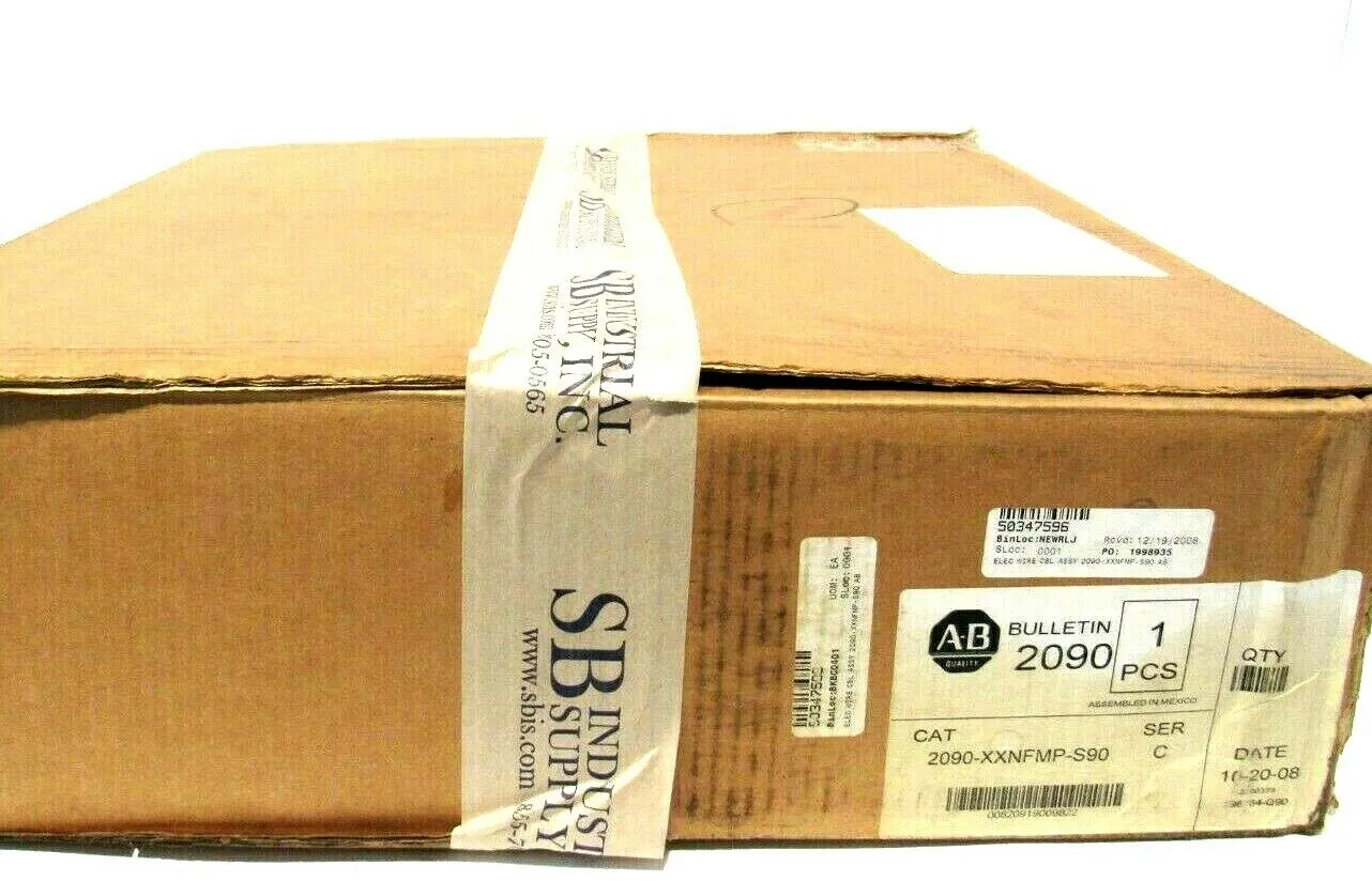 NEW ALLEN BRADLEY 2090-XXNFMP-S90 FEEDBACK CABLE SER.C 2090XXNFMPS90