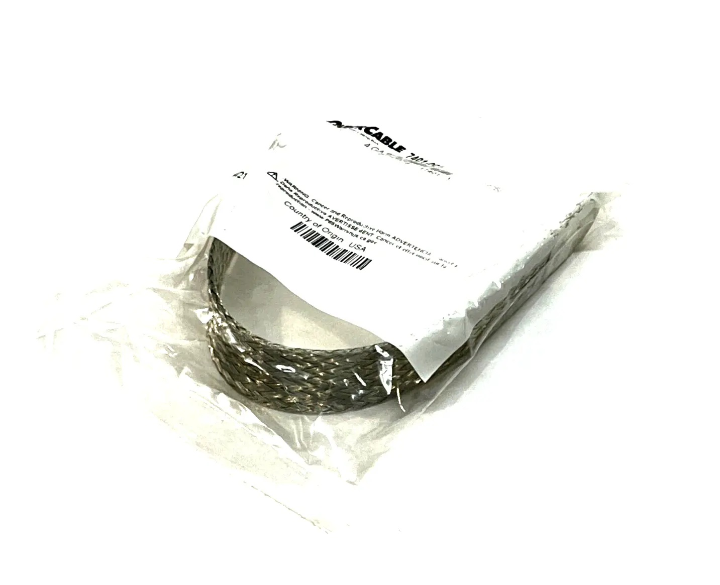 NEW QUICKCABLE BRAIDED GROUND STRAP 3/8" HOLE, 4 GAUGE, 9” LUG-TO-LUG