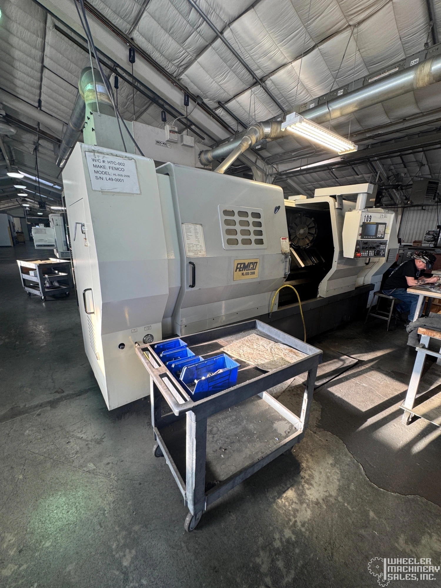 2009 FEMCO HL-55/2000 CNC Lathe #8229