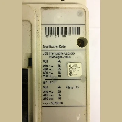 Cutler Hammer 3 Pole 150 Amp JDB Breaker