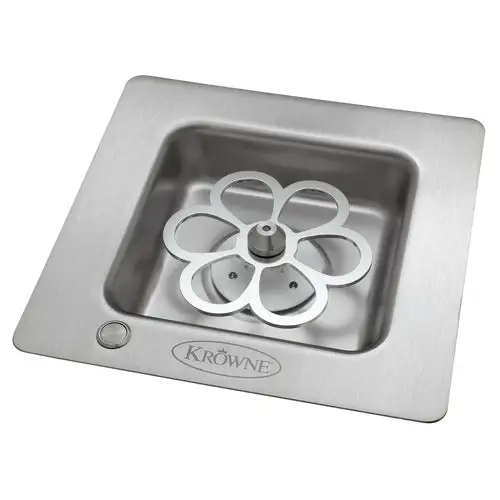 Krowne KR-LC2GF-E 7 5/8" Drop In Glass Chiller w/ Extended Lines - 12v Battery, 100-240v/1ph