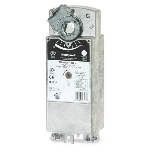 Honeywell MS8120F1002 2-Position HVAC Damper Actuator, 24V, 175 lb-in, SPST [New]