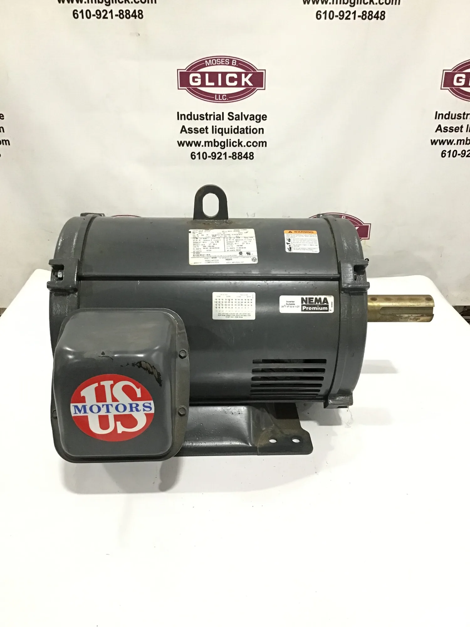 US Motors DB93 25HP Nidec General Purpose Motor 3PH 208-230/460V 1775 RPM