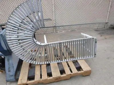 Conveyor, Roller, 17" x 60', Adjustable Height, 180 Degrees, #S743801