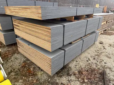 8' X 4'-6" LONG PLYWOOD FLOOR BOARDS WITH ANTI-SLIP RESIN COVERING: YOBRO #24878