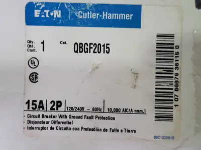NEW CUTLER-HAMMER QBGF2015