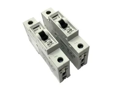 USED SIEMENS MINIATURE CIRCUIT BREAKER 277VAC LOT OF 2