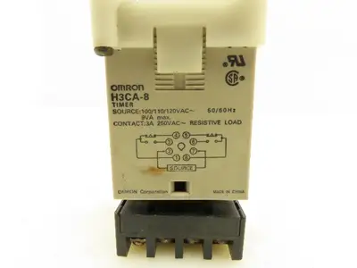 Omron H3CA-8 7-Range Timer Relay Module 120V 8-Pin Socket Lot of 3