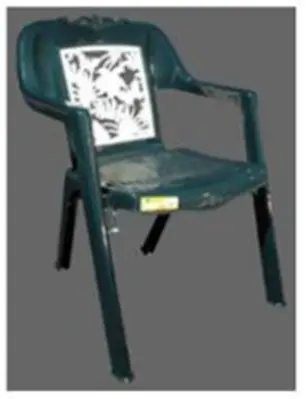 Chair with two back inserts