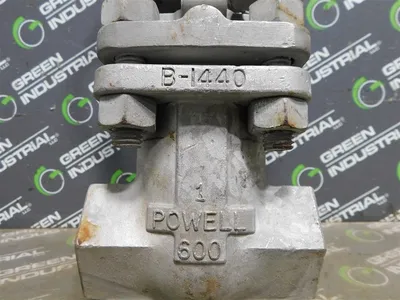 Powell 1972 Gate Valve 1" 600 Class 1440 psi WOG 500°F Max. Used