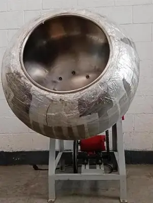 Stainless Steel 38" Diameter Coating Pan