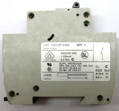 USED ALLEN BRADLEY 1492-SP1D300