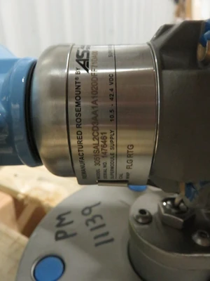 Rosemount 3051SAL2CD3AA1A1020DFF71DAA00 , Flange 3"-150 Input 0-1000" H2O , Remanufactured