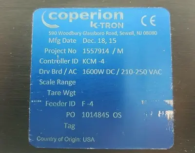USED K-TRON K-TRON KCM