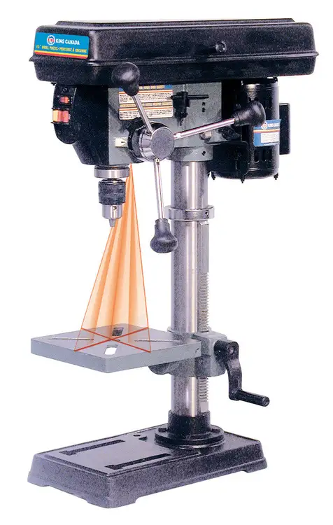 New | in-Stock KING CANADA KC-110N Drill Press (Woodworking) British Columbia CA | Lenmark #255177