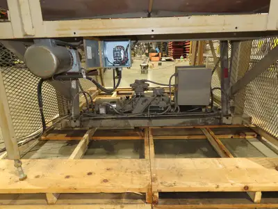 Allegheny Hydraulic Tote Tipper Paper Shredder Hopper Dump Feed Conveyor 460V