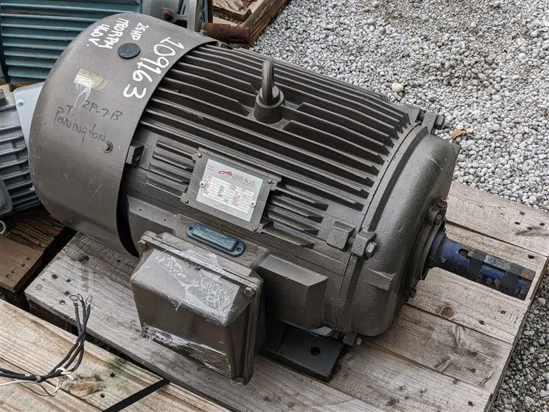 Rebuilt 25/6.25 HP 1780/885 RPM Louis Allis Electric Motor 326U Frame 460V