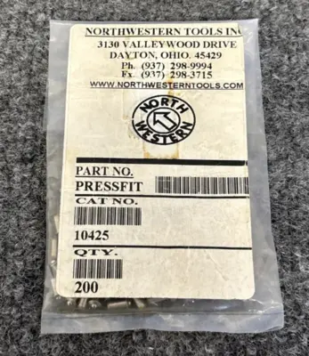 New | in-Stock Northwestern Tools 10425 Misc Fasteners California US | Davliegogo LLC #1707274