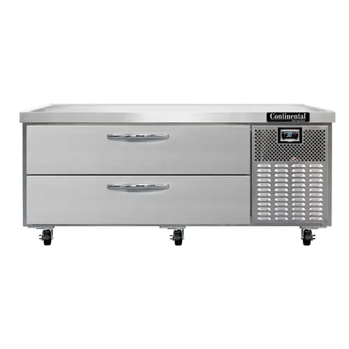 Continental D60GN 60" Chef Base W/ (2) Drawers - 115v
