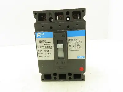 Fuji Electric BU3FHC-030L Circuit Breaker 3Ph 30A 600VAC 3 Pole 250VDC