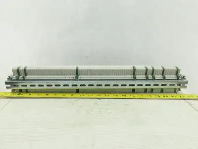 Entrelec M4/6 DIN Rail Mount 80 Terminal Blocks/Strip 500V W/8 Grounds D4/6P