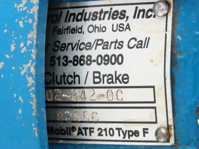 Force Control Industries Inc. 02-242-0C Oil Shear Clutch Brake 7/8" Shaft