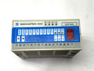 USED SIGMATEK DIAS CPU PROCESSOR MODULE DCP 643 BROKEN PLASTIC