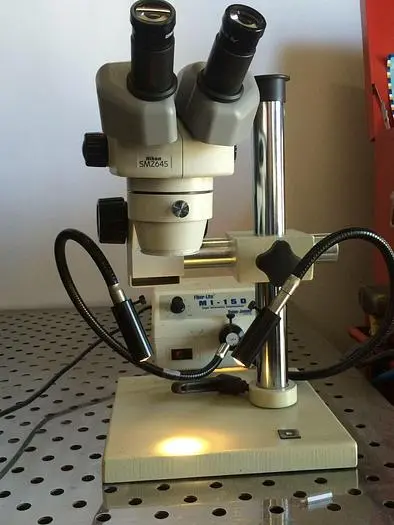 Nikon SMZ645 Microscope w/ Dolan Jenner "MI -150" Fiber Optic Illuminator & MORE