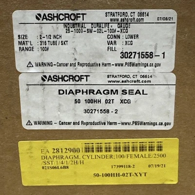 NEW Ashcroft 50-100HH-02T-XCG