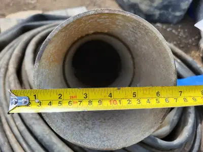 6" x 90 ft Lay Flat Hose Black w/ Coupling