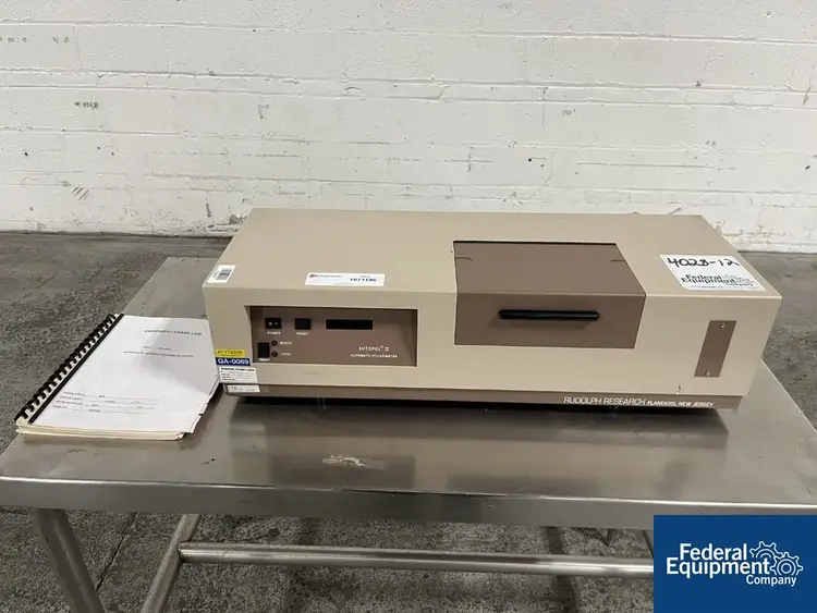 Used Rudolph Research Rudolph Research Autopol II-589 Automatic Polarimeter Miscellaneous Laboratory Equipment Ohio US | Federal Equipment Company #129374