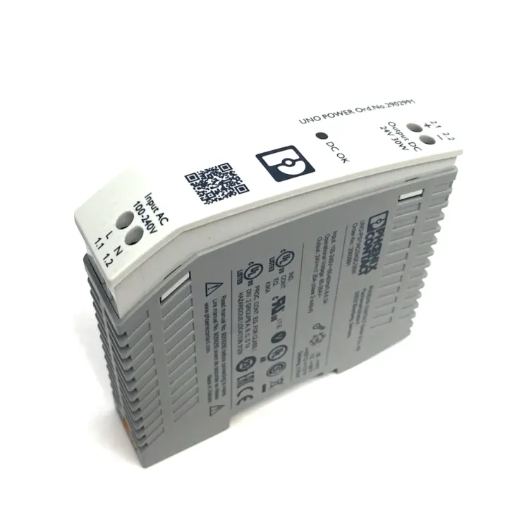 Used Phoenix Contact Primary Switched UNO Power Supply 2902991 DIN Rail Power Supplies Michigan US | Maverick Industrial Sales #1395698