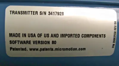 USED Micro Motion 2700 R12 AB AEZCZ