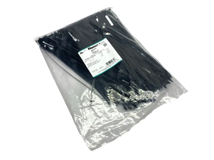 New | in-Stock Panduit Black Weather Resistant Nylon Marker Ties 14.6" Long PKG OF 500 Misc Fasteners Michigan US | Maverick Industrial Sales #1397604