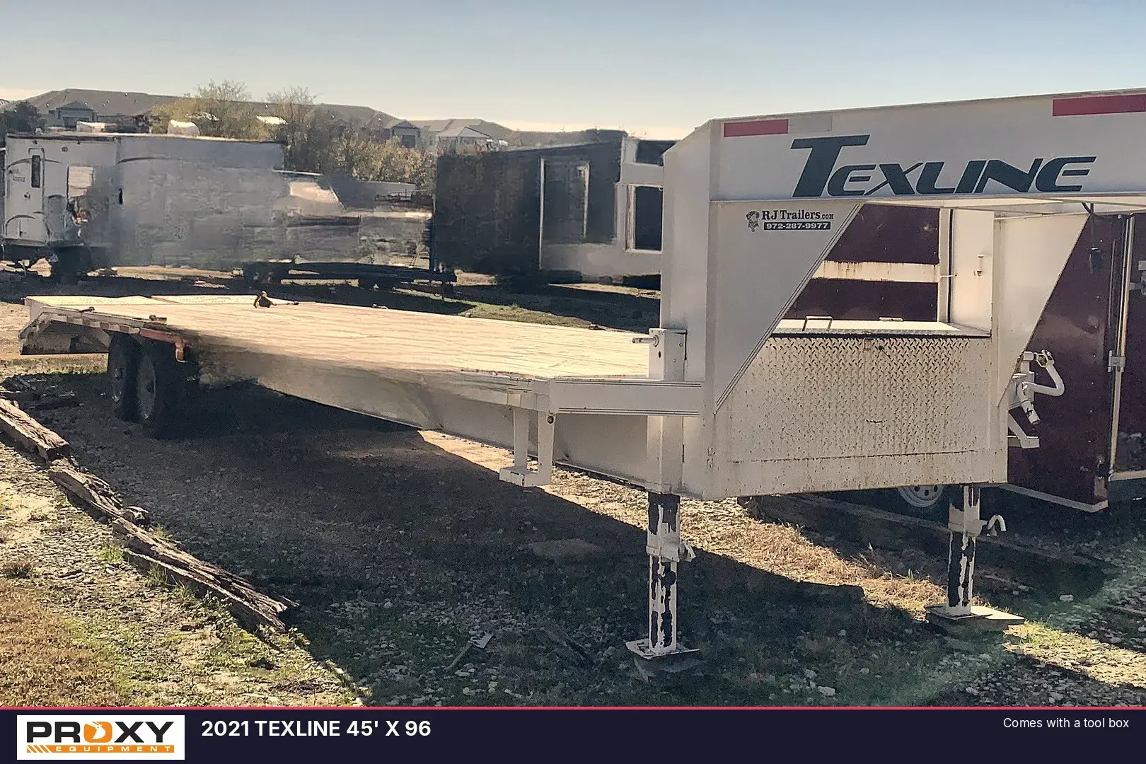 Used 2021 TEXLINE 45' X 96 Flatbed Trailers Texas US | Proxy Equipment #1377876
