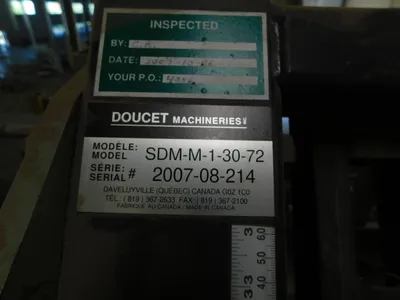 Doucet SDM1-M-1-30-72 Mitre Door Clamp Table