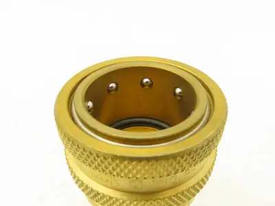 Hansen 8-ST Quick Disconnect Coupling ST Series 1" Hose 1" Body NBR Seal Brass