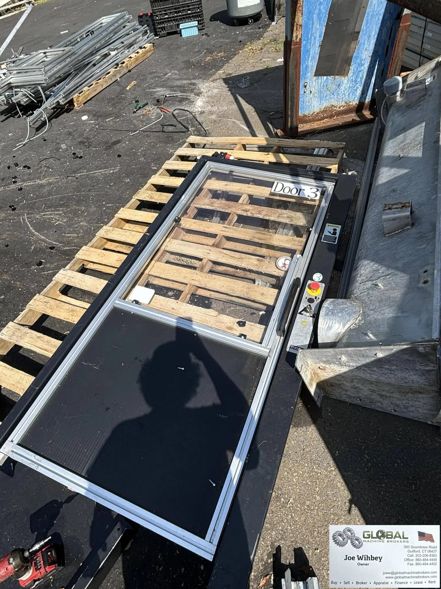 Heavy Duty Safety Door with Machine Lockout Key Switch 83"x40"