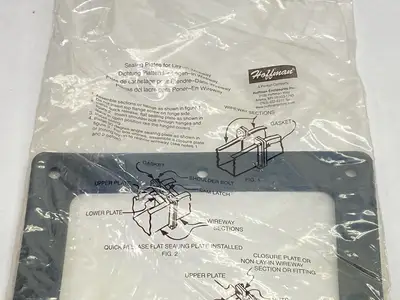 New | in-Stock Hoffman Sealing Plate 90-Degree Angle Lay-in HC 6.00 x 6.00" Gray 18710 Electrical Boxes Michigan US | Maverick Industrial Sales #1402259