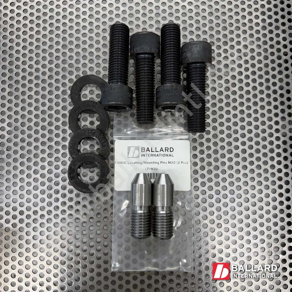 M20 – Robot Fastening Mounting Kit w/ Locating Pins, Bolts & Washers (4pcs)