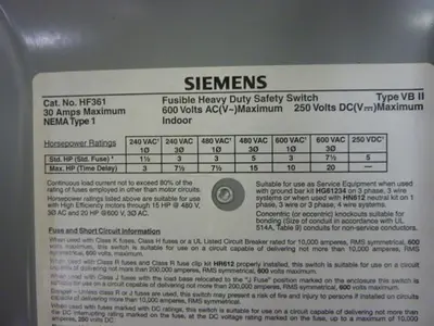USED SIEMENS HF361