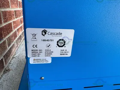 Used CASCADE CVO-5 DOUBLE UP VACUUM OVEN 14.4C TO 150C, 4.5 CU. FT WITH SHELVES Lab Vacuum Ovens California US | Equipment Lab #1262708