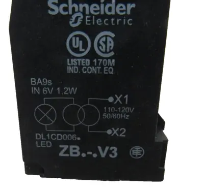 NEW SCHNEIDER ELECTRIC XB5AV34 PILOT LIGHT ZB.-.V3