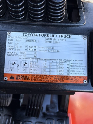 USED 2005 TOYOTA 7FGCU30
